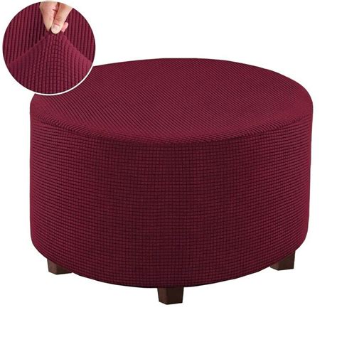 footstool covers round|padded covers for round stool.